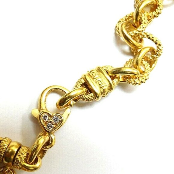 Judith Ripka 18k Gold Diamond Heart Necklace - Picture 3 of 6